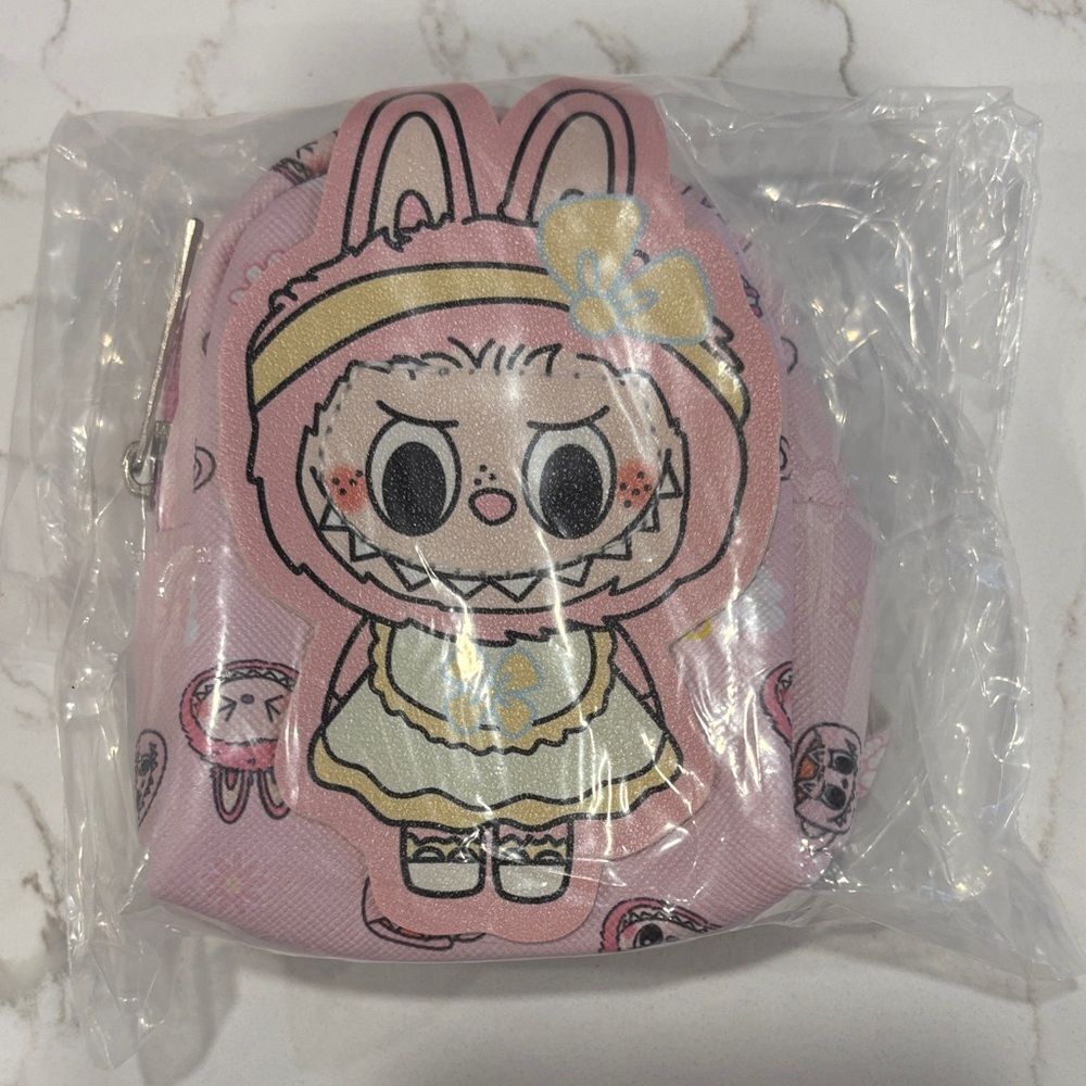 Charming Pink Character Kids Pouch